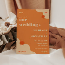 Casamento de Verão Retro Brilhante e Ousado