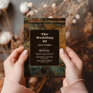 Convite Casamento de Viagem de Mapa de Água