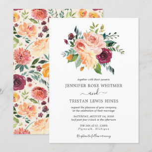 Convite Casamento De Vidraças Botânicas De Toscana