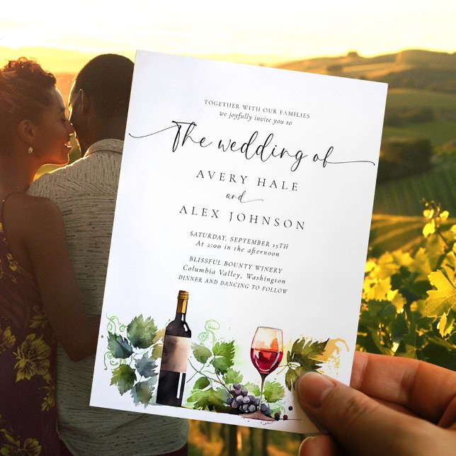 Convite Casamento de Vinhos Aquáticos (Criador carregado)