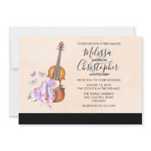 Casamento de violino, Calçados Balés e borboletas