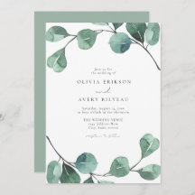 Casamento de Watercolor Boho Eucalyptus Greenery