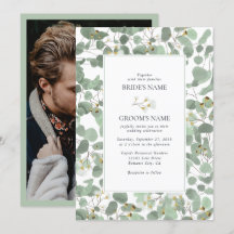 Casamento de Watercolor Eucalyptus Greenery Blosso