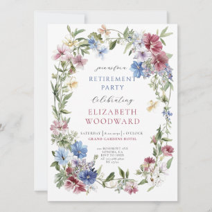 Convite Casamento de Wreath de Berdflower Wildflower