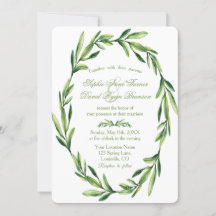 Casamento de Wreath Emerald Green Watercolor