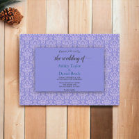 Casamento Decorativo de Azul-Damasco Marinho Elega