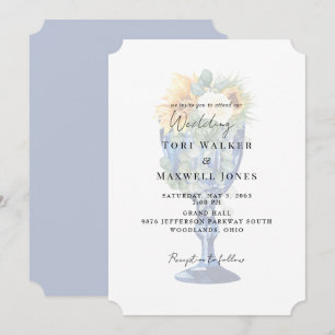Convite Casamento Deslumbrante de Girassóis Mediterrâneos