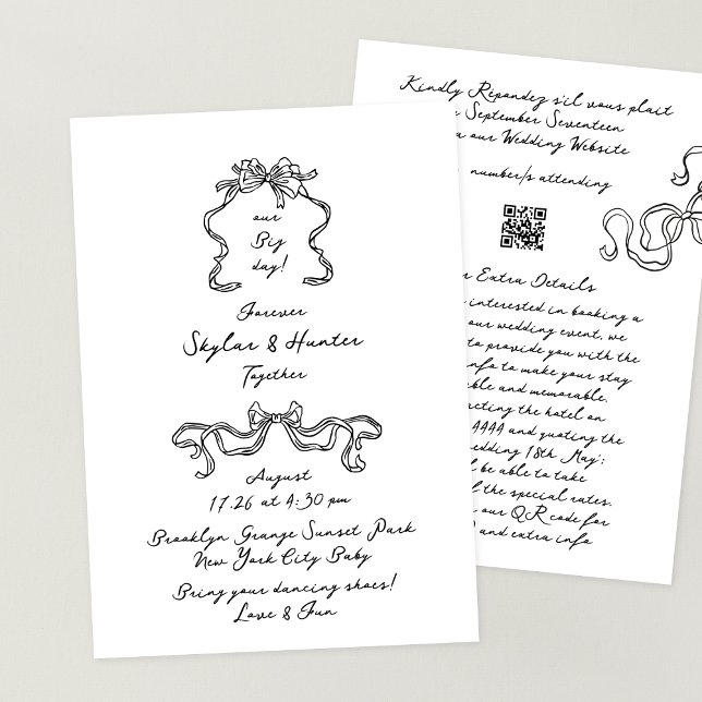 Convite Casamento Detalhado da Faixa de Portas Retroativa  (Criador carregado)