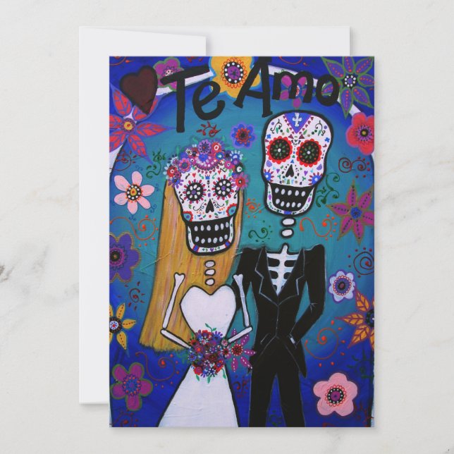 CONVITE CASAMENTO DIA DE LOS MUERTOS (Frente)
