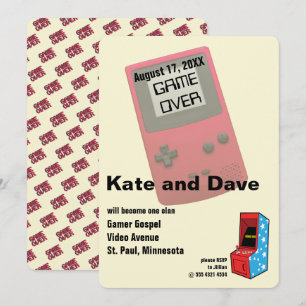 Convite Casamento Divertido de Videojogador Incrível