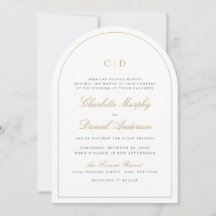 Casamento do Arco do Monograma do Script Elegance