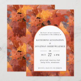 Convite Casamento do Arco Moderno Terracotta Boho