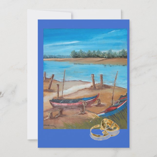 Convite casamento do barco (Frente)