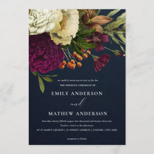 CONVITE CASAMENTO DO BLOCO FLORAL AMARELO DE VINTAGE RETRO