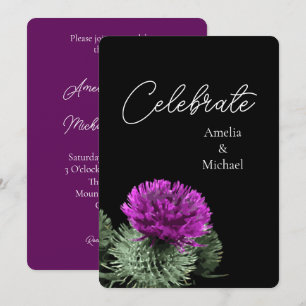 Convite Casamento do Cardo Roxo