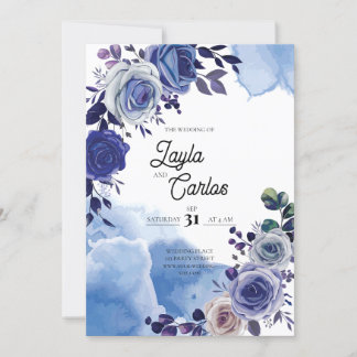 Convite Casamento do Código QR do Rico Real Elegante do Ro