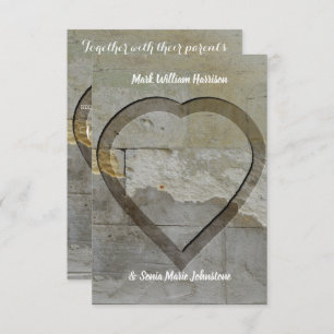 Convite Casamento do coração do muro