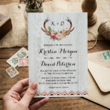 Casamento do Decor da Madeira Branca com Antler Fl
