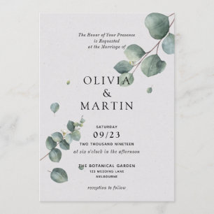 Convite Casamento do Eucalyptus Branch