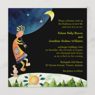 Convite Casamento do Flute Player Kokopelli Southwestern