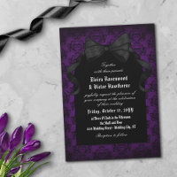 Casamento do Gótico Arco Negro com Damasco Vermelh