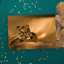 Casamento do Noivado de Princesa Cut Diamond