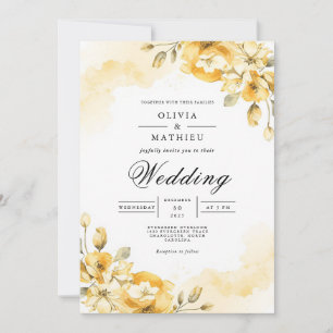 Convite Casamento do ouro Blossom Archway