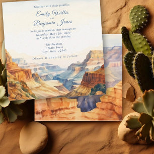 Convite Casamento do Parque Nacional do Deserto do Canyon 