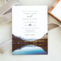 Casamento do Parque Nacional do Lago Watercolor Ta