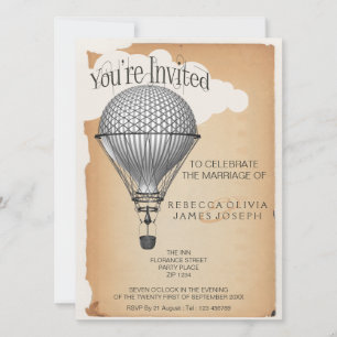 Convite Casamento do Partido da Recepção de Balões de A