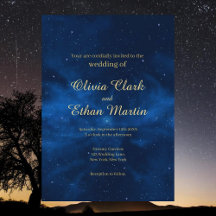 Casamento do Tema Celestial Galaxy Night Sky