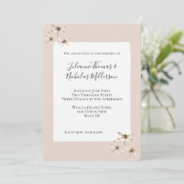 Convite Casamento dos Dragões de Blush Mocha Cream