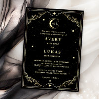 Casamento Dourado Celestial Midnight Sky Black
