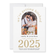 Casamento Dourado com Foto em Arch Moderno