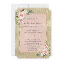 Casamento Dourado com Luminosas , Lindo-Rosa