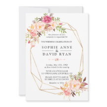 Casamento Dourado das Flores de Água Moderna