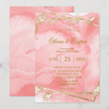 Casamento Dourado de Fairytales, Cor-de-Rosa-Blush