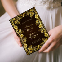 Casamento Dourado de Frame Regal Luxurioso
