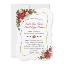 Casamento Dourado de Marinho de Poinsettia Branca 