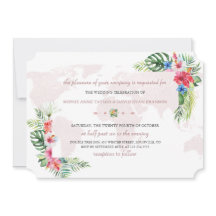 Casamento Dourado do Mundo Tropical Elegante