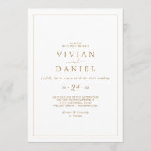 Casamento Dourado e minimalista