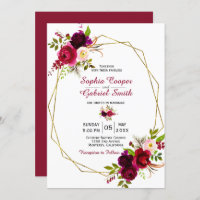 Casamento Dourado Floral de Frame Floral da Modern