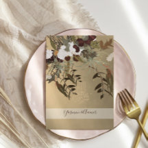 Casamento Dourado Floral Russo do Bismillah Islâmi