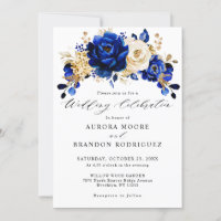Casamento Dourado Metálico Real Azul Amarelo