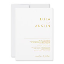 Casamento Dourado Moderno e Minimalista