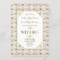Casamento | Dourado White Roaring 20s Art Deco