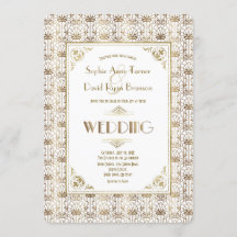 Casamento | Dourado White Roaring 20s Art Deco