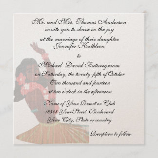 Convite Casamento e recepção tropicais havaianos do
