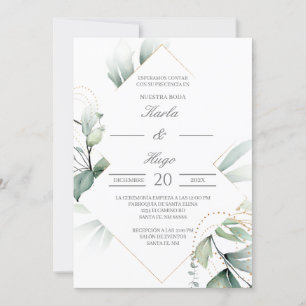Convite Casamento ecologicamente correto