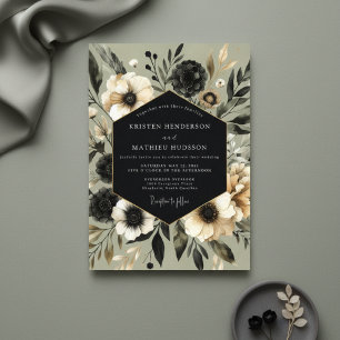Convite Casamento Elegância Botânica Salvia